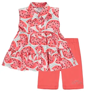 A DEE - Evelyn Watermelon Cycling Short Set - Red