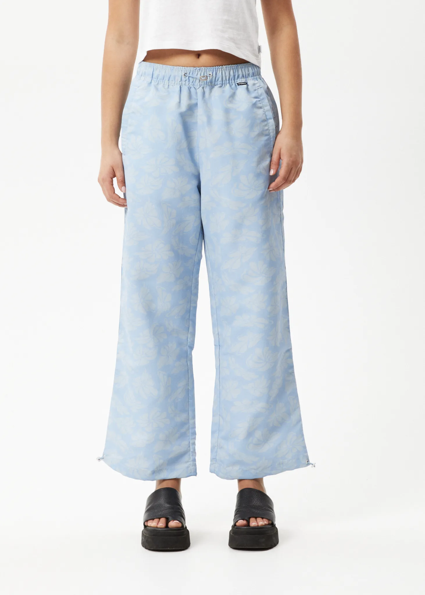 AFENDS Womens Underworld - Spray Pants - Powder Blue