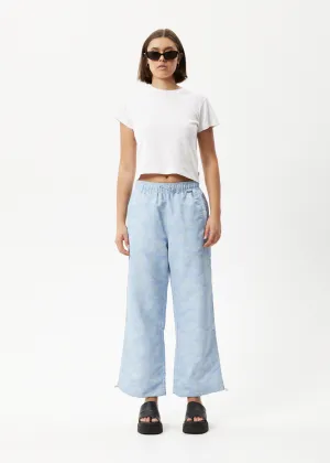 AFENDS Womens Underworld - Spray Pants - Powder Blue