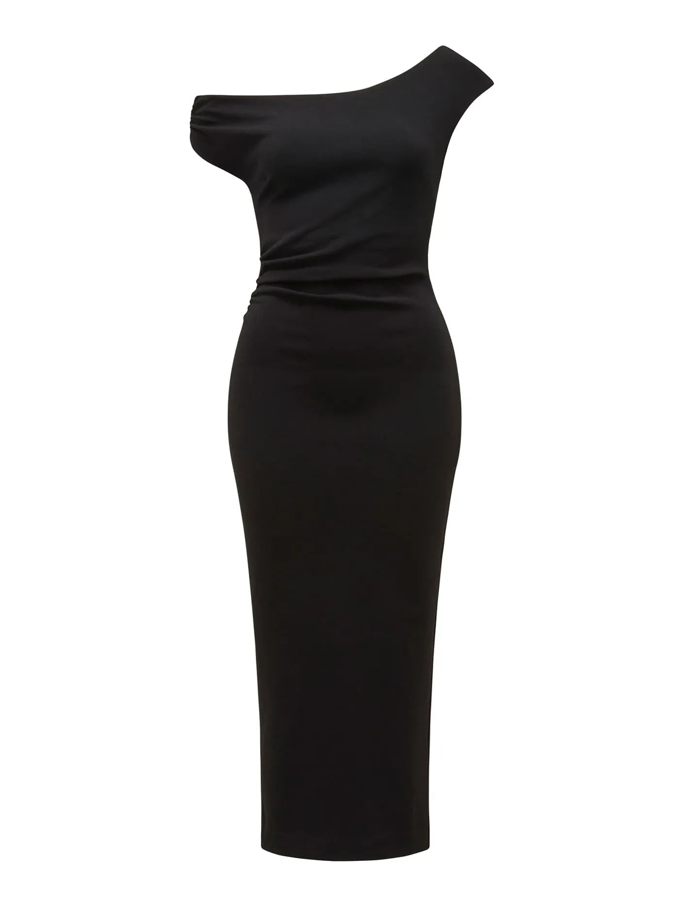 Alexa Tipped Shoulder Bodycon Midi Dress