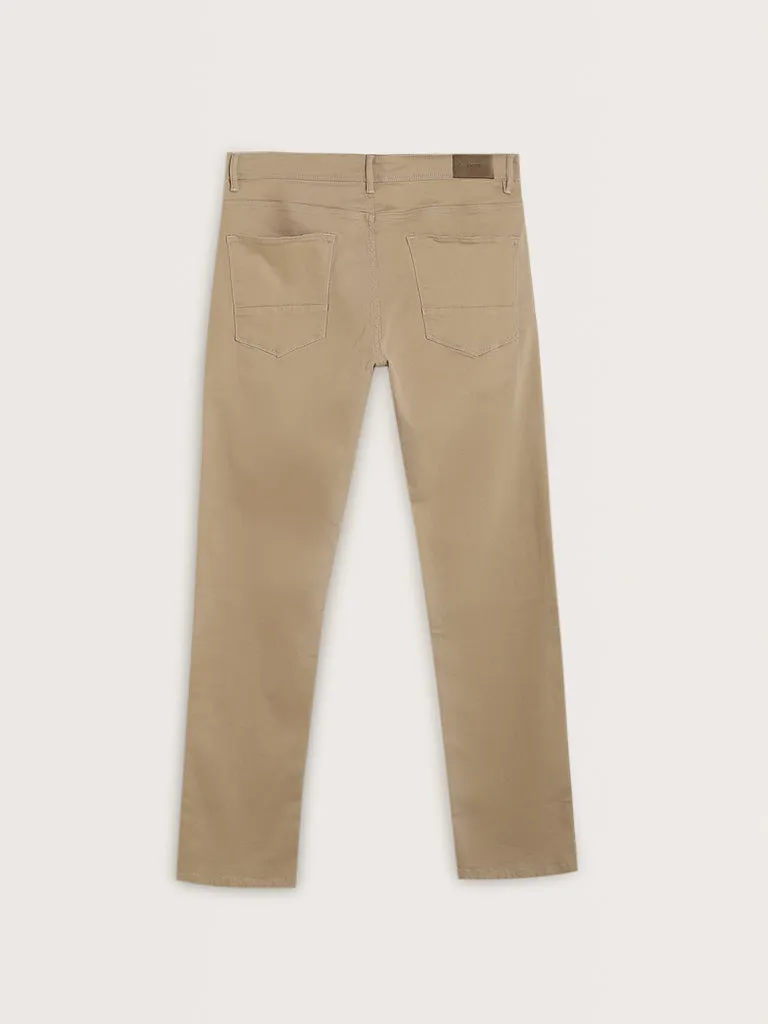 Ascot Tan Relaxed - Fit Mid - Rise Jeans