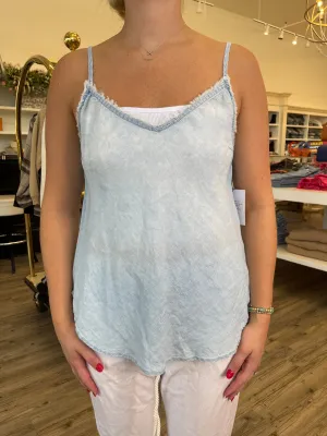 Bella Dahl - Frayed Edge Camisole in Seaside Indigo