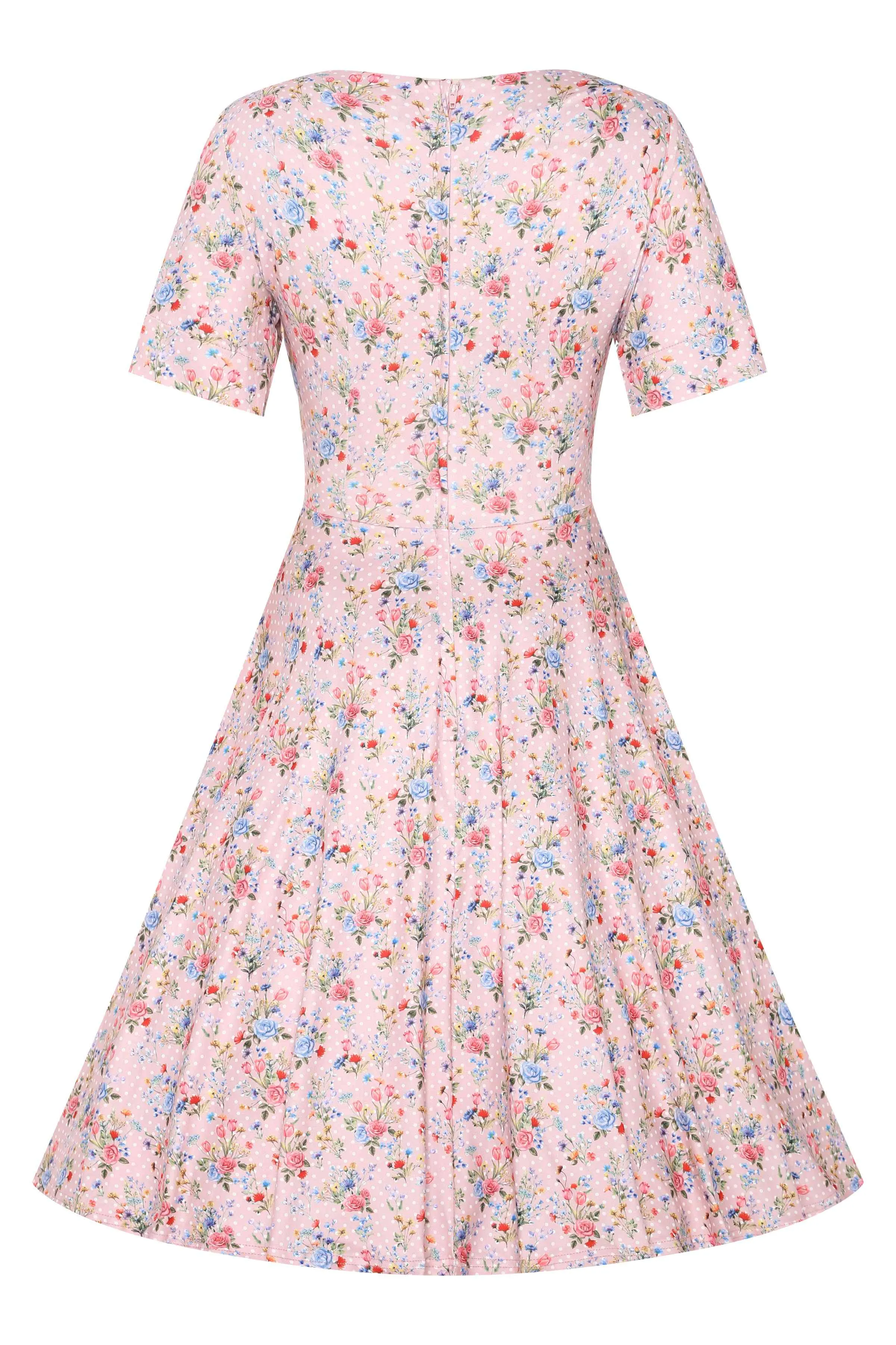 Brenda Summer Pink Meadow Dress