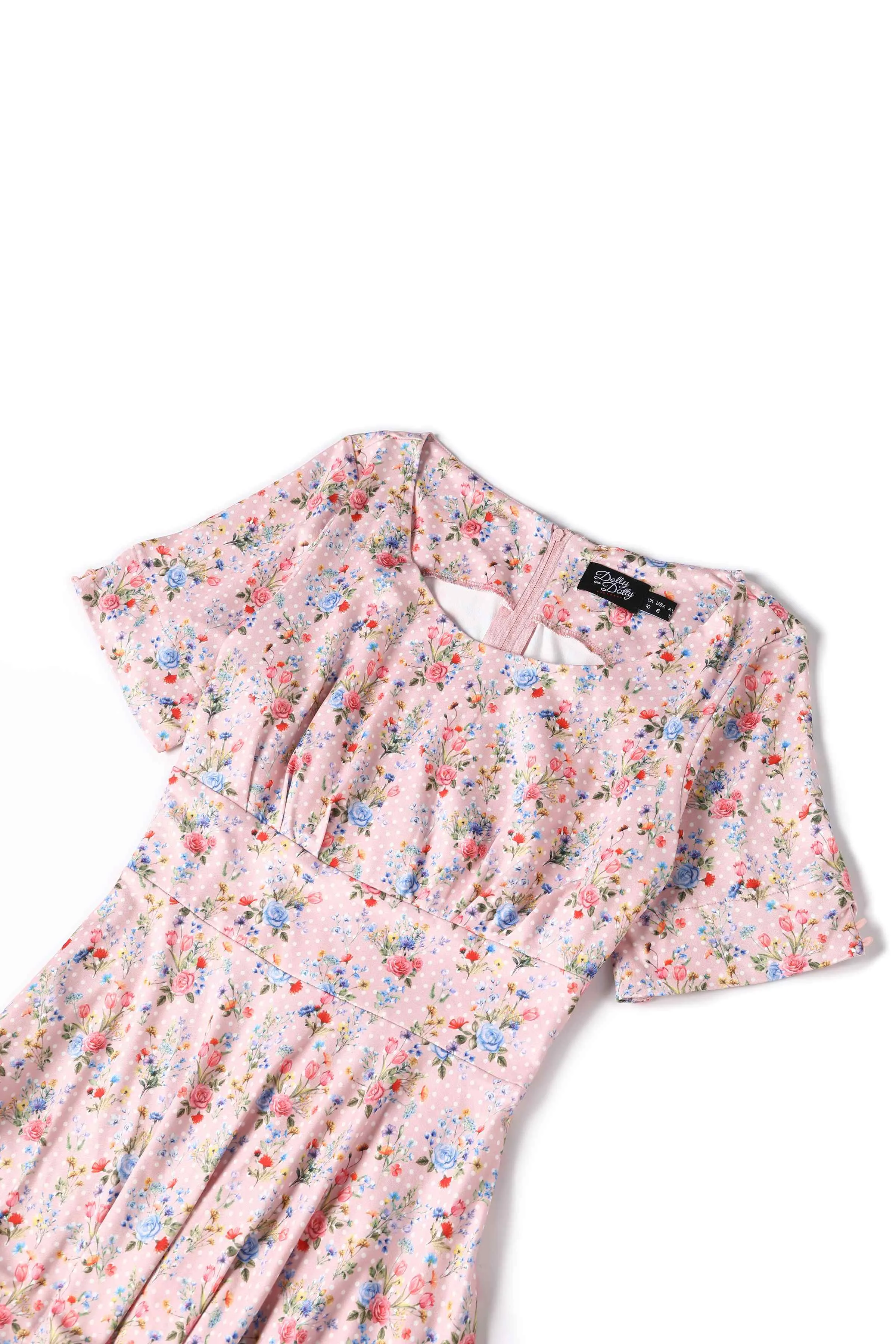 Brenda Summer Pink Meadow Dress