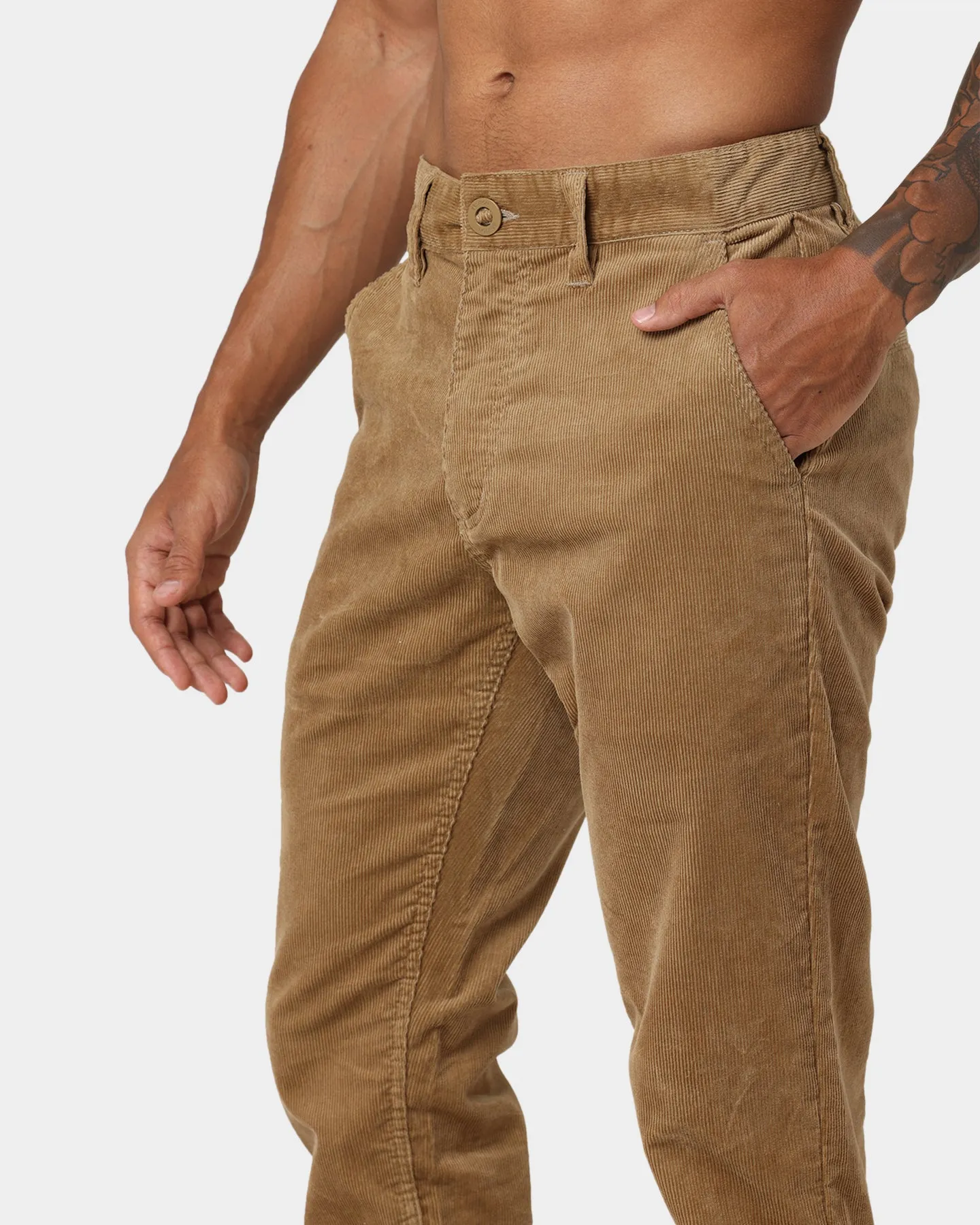 Brixton Choice Chino Pants Khaki Cord