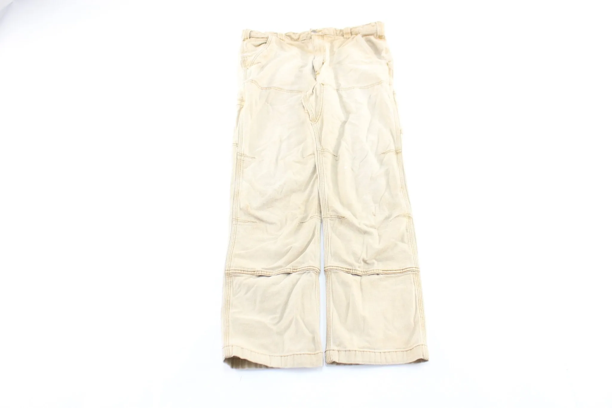 Carhartt Logo Patch Light Tan Relaxed Fit Pants