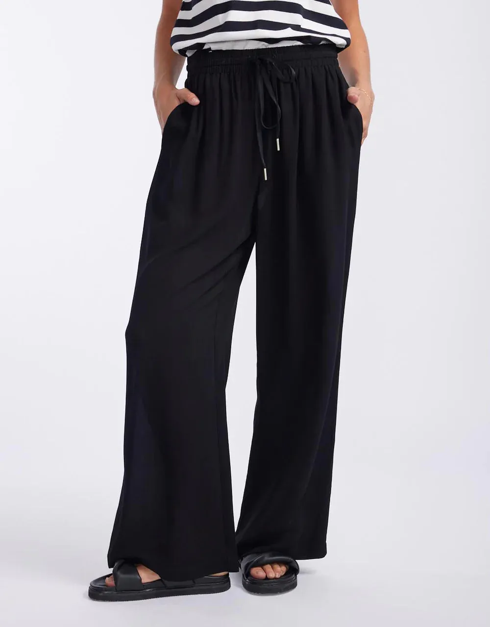 Crepe Pants - Black