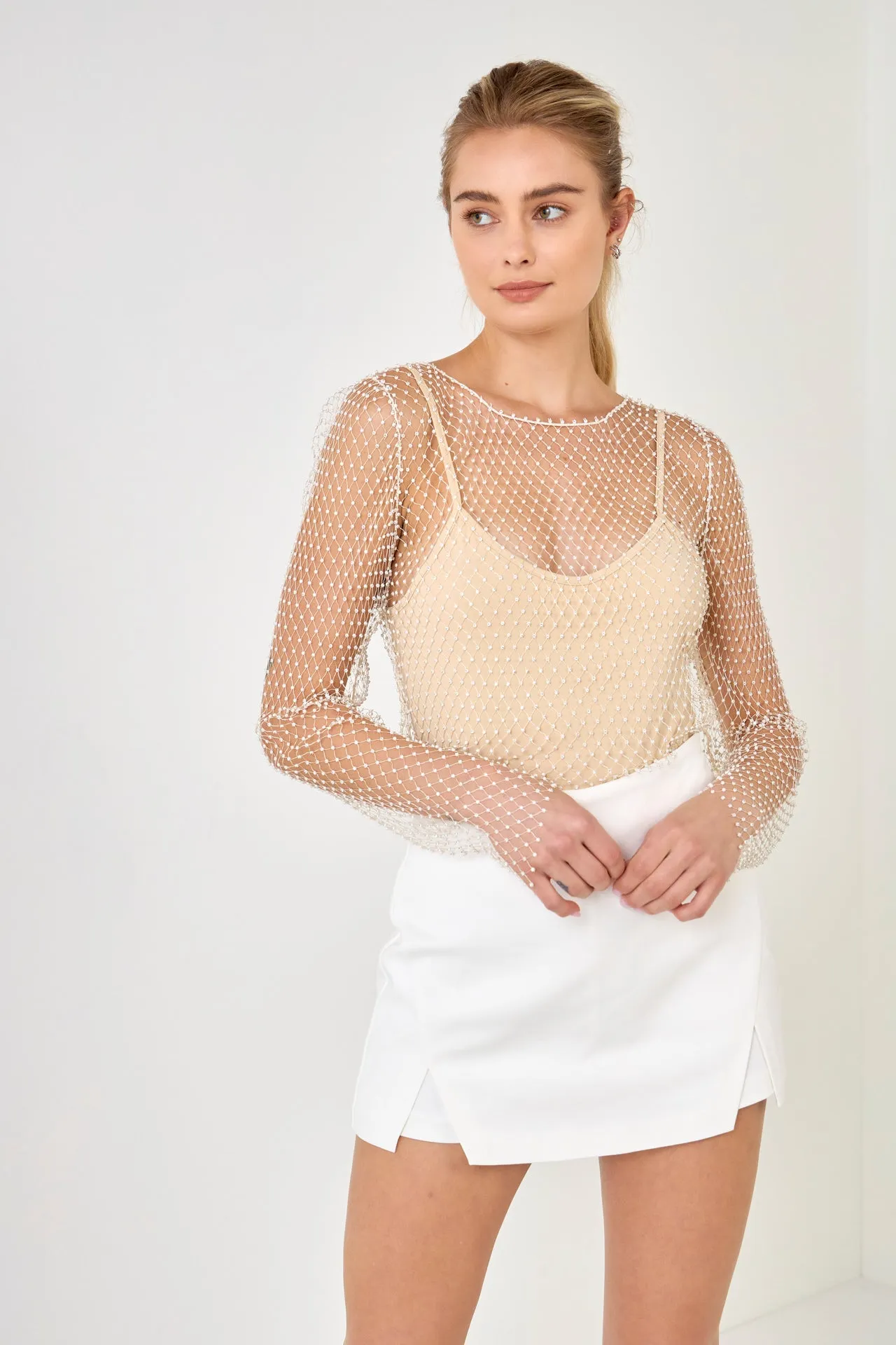 Crystal Mesh Top