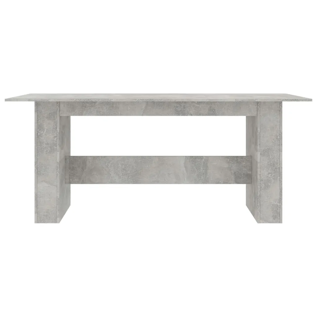 Dining Table Concrete Grey 180x90x76 cm Engineered Wood