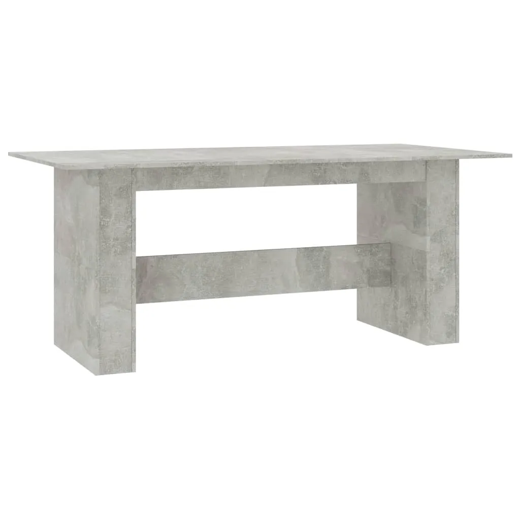 Dining Table Concrete Grey 180x90x76 cm Engineered Wood