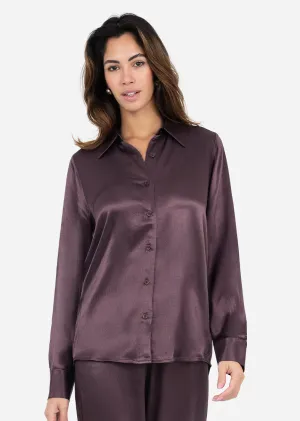 Embody Plisse Shirt Mulberry