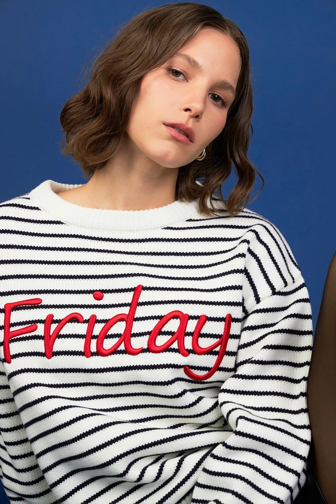 English Factory - Friday Lettering Sweater