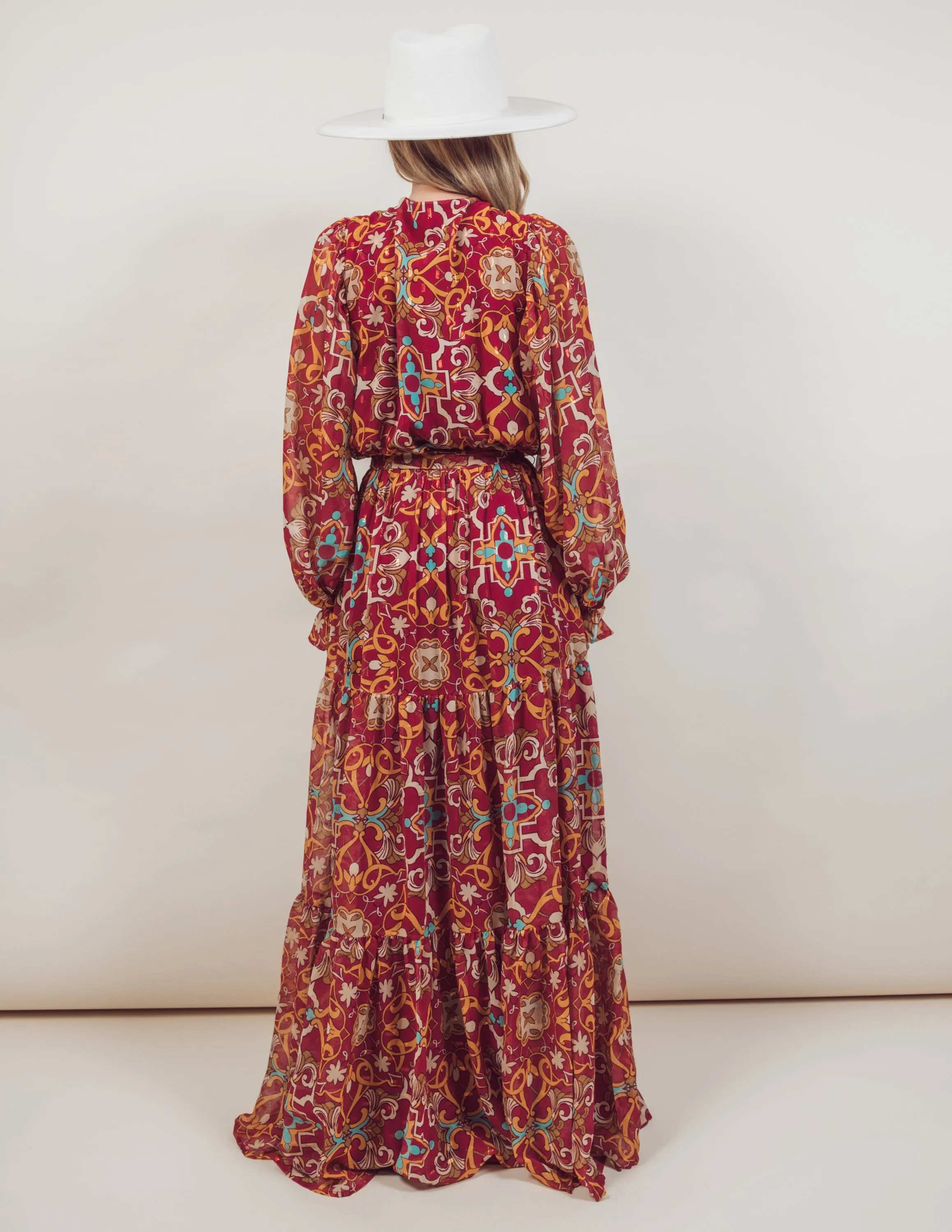 Evelyn Printed Maxi Dress