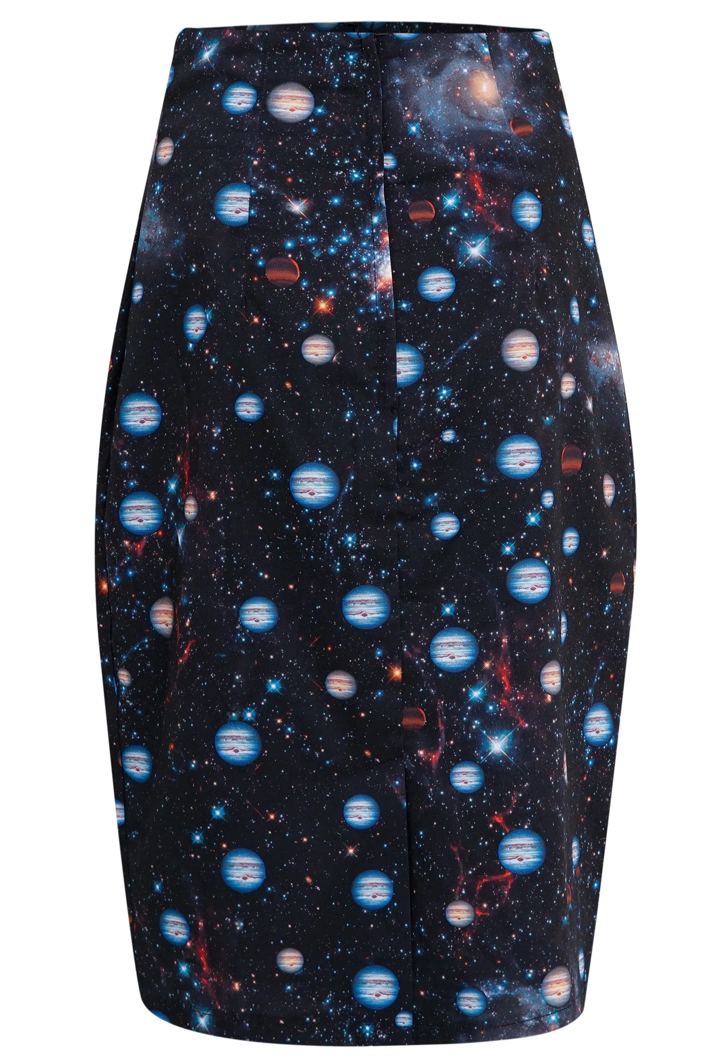 Falda Chic Pencil Skirt in Space Print