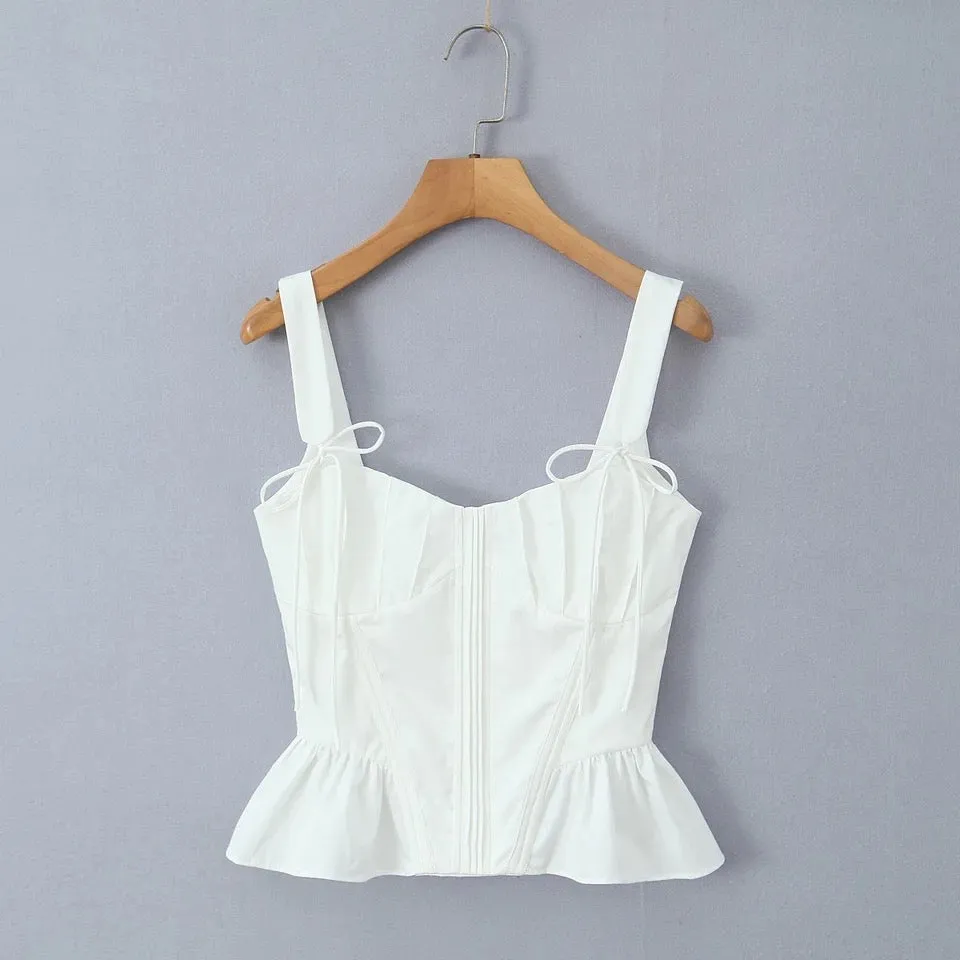 Fallon Summer Statement Top in White