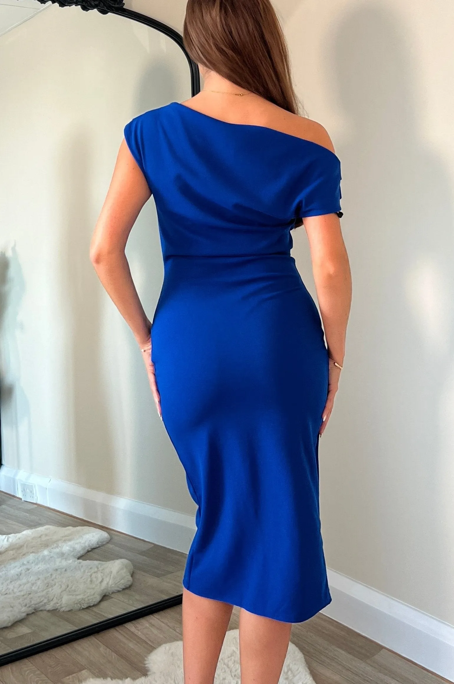 Flatter Me Dress - Bright Blue