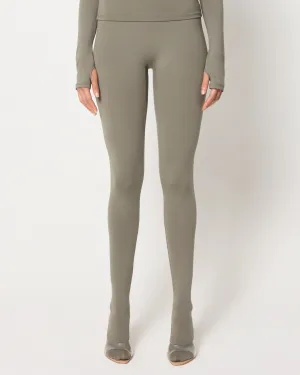 Footed Legging | Dusty Olive