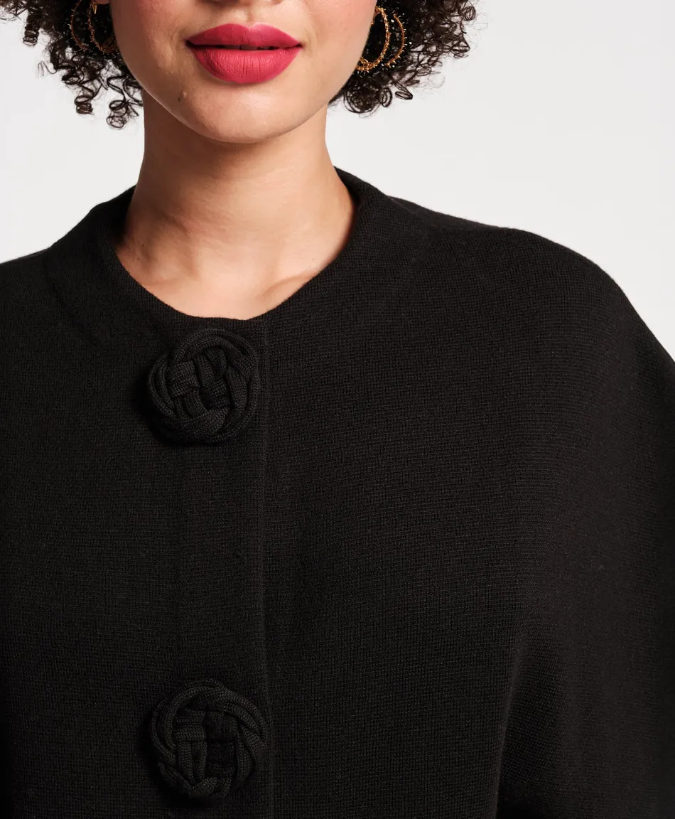 Frances Valentine Carnegie Shrug Merino Black