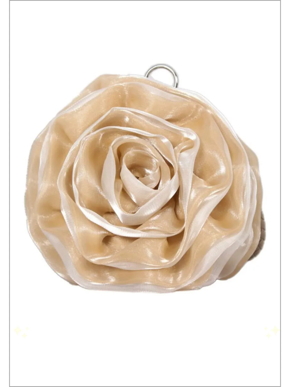 Garden Glam Rose Flower Clutch