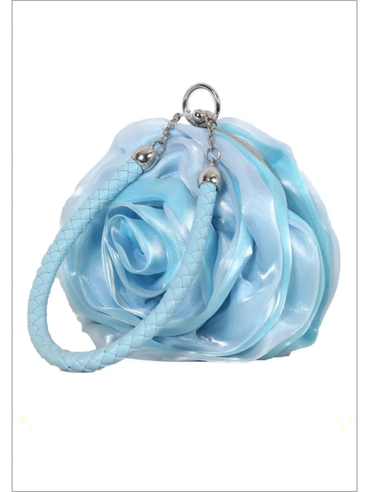 Garden Glam Rose Flower Clutch