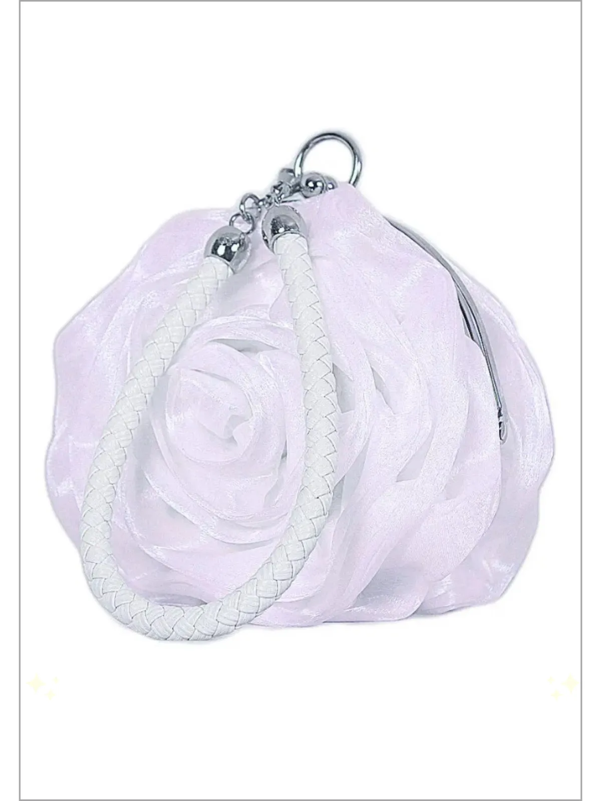 Garden Glam Rose Flower Clutch