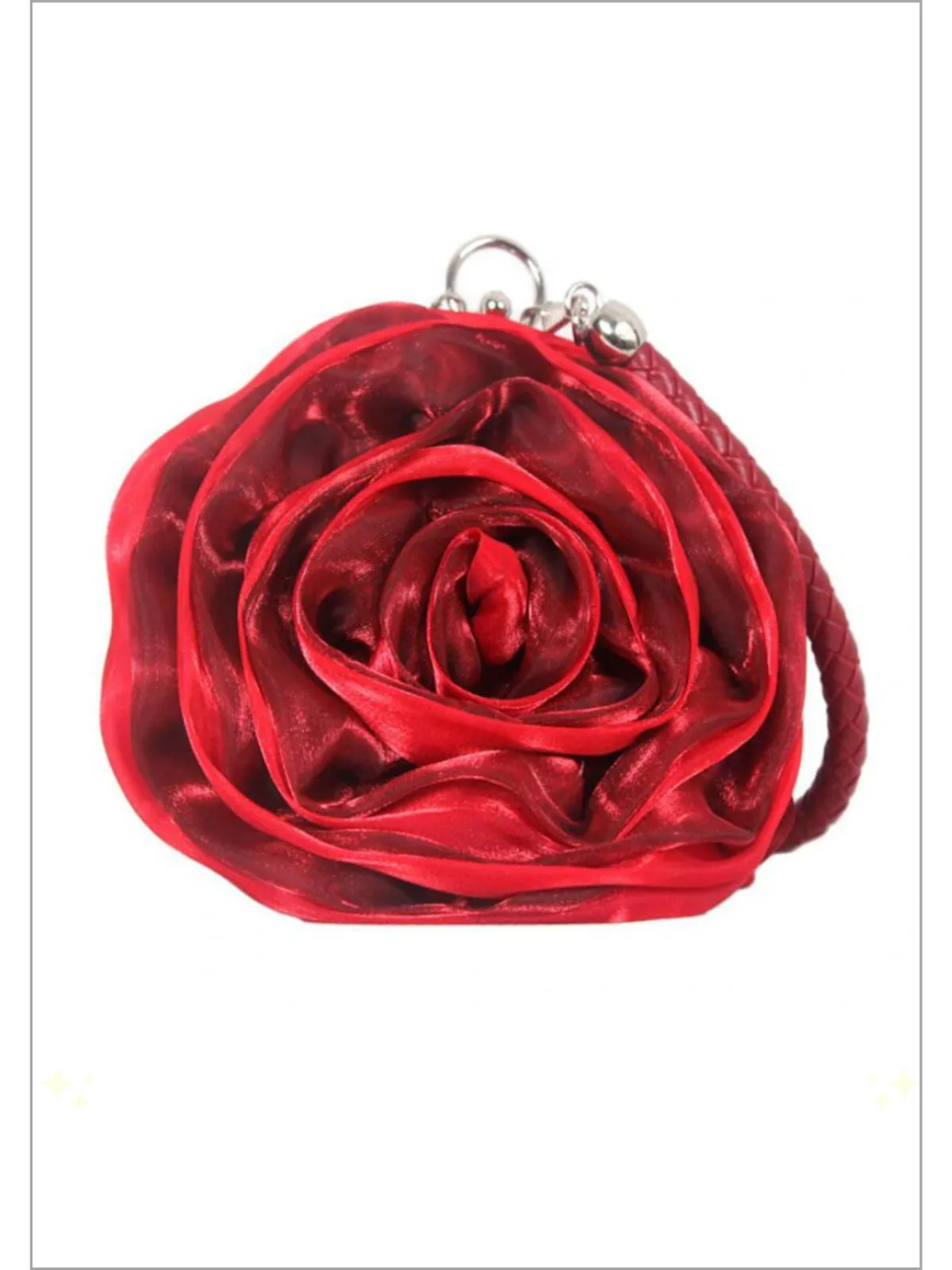 Garden Glam Rose Flower Clutch