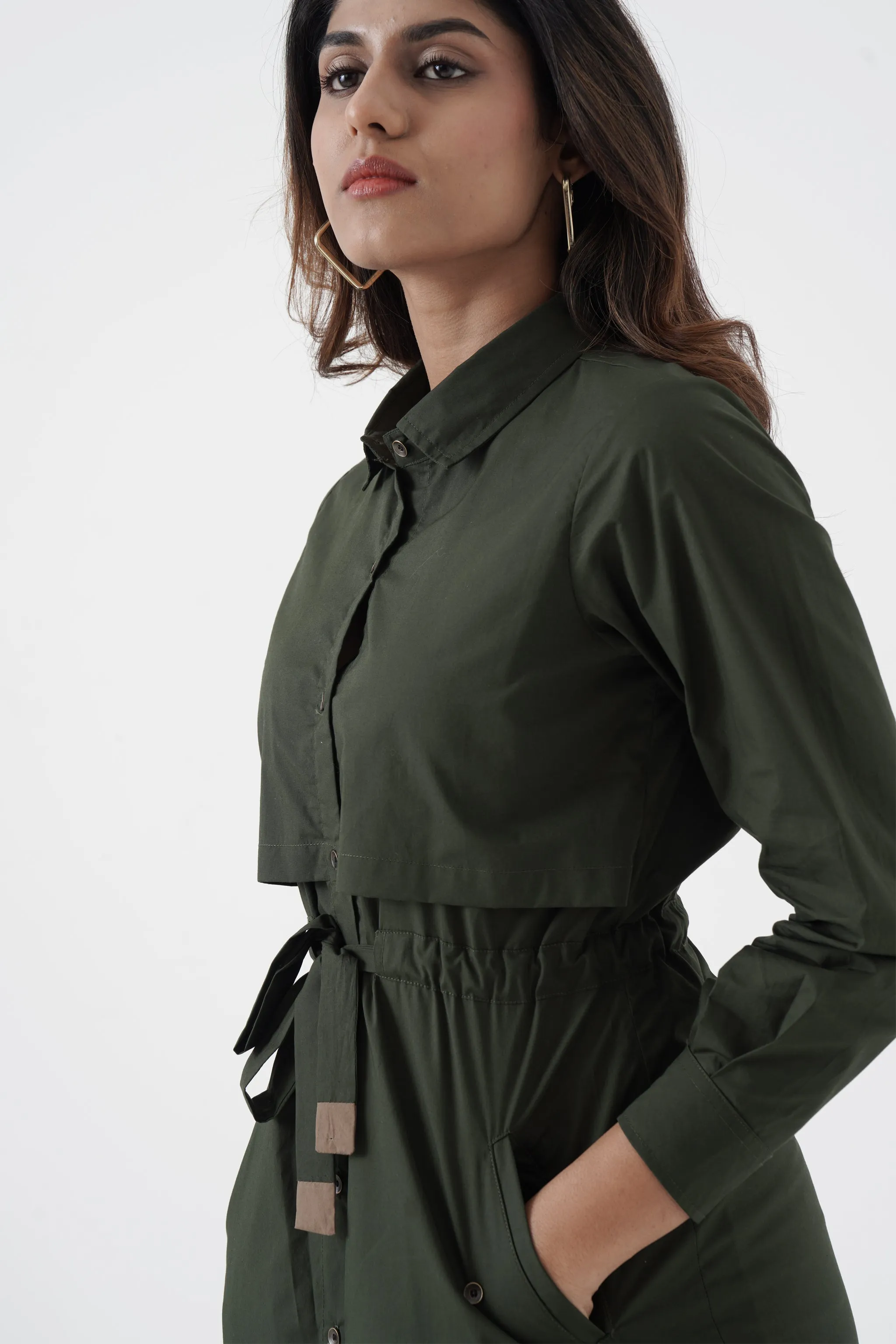 Hotshot - Jacket Dress - Green