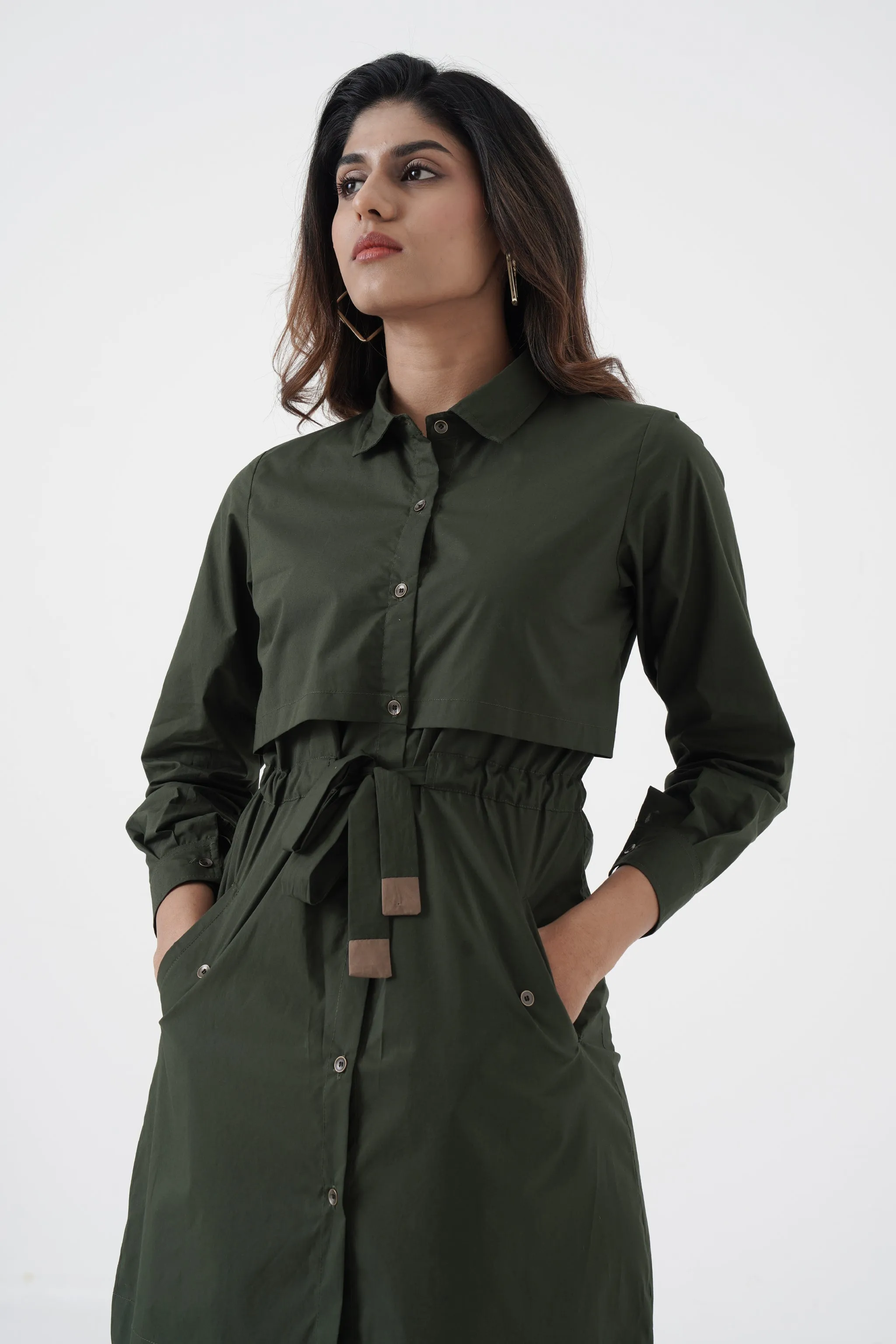 Hotshot - Jacket Dress - Green