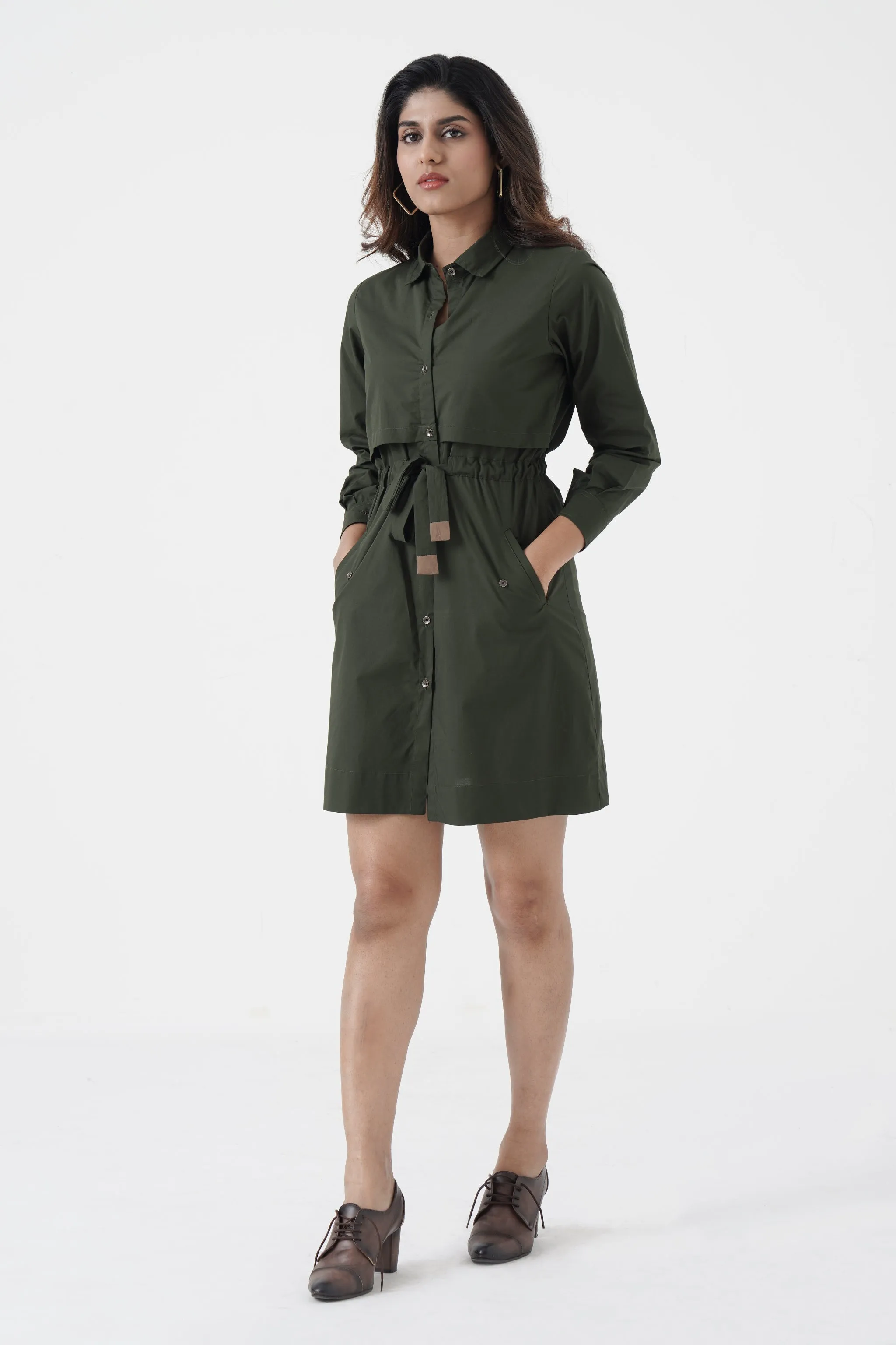 Hotshot - Jacket Dress - Green