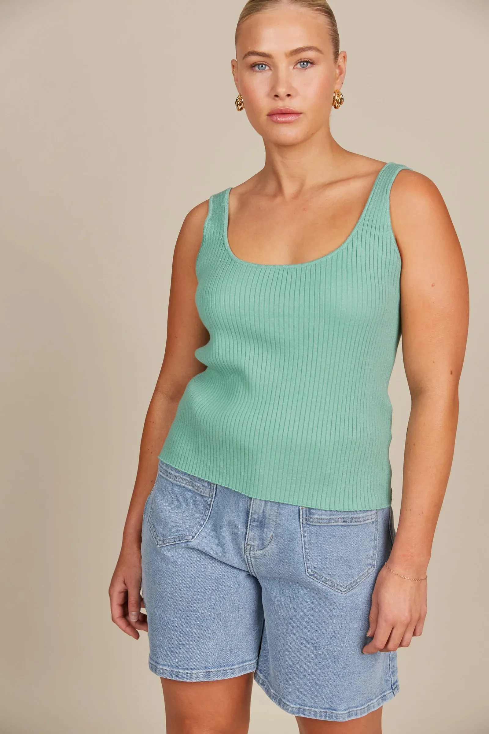 Isle of Mine Adele Tank - Seafoam