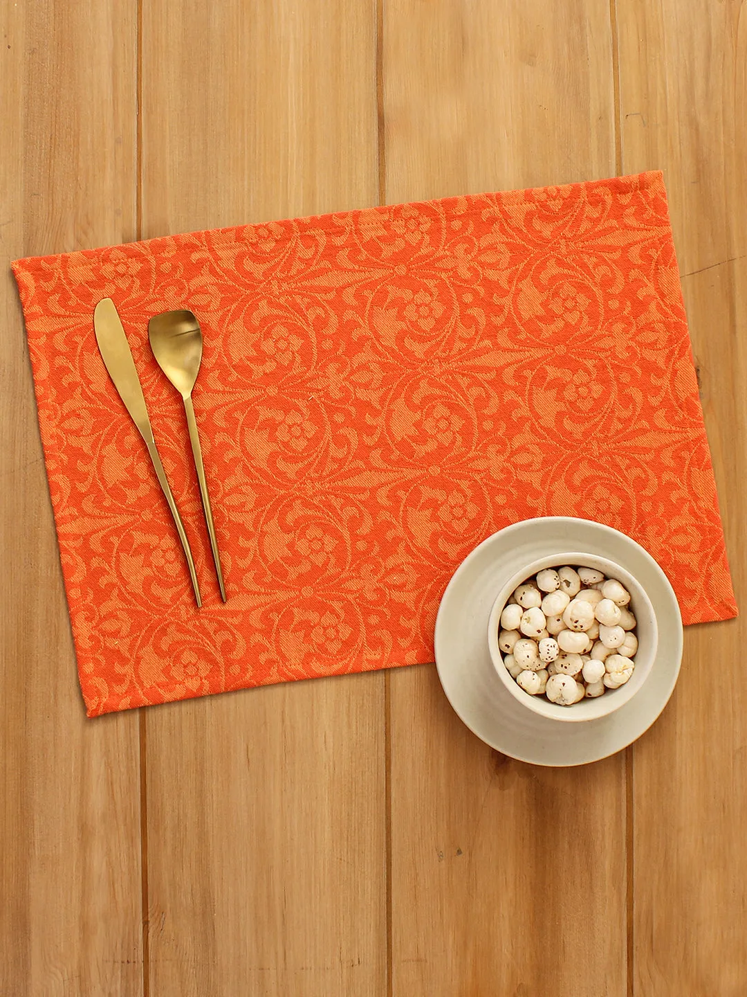 Kuvalaya - Set Of 2 Placemats (Rust)