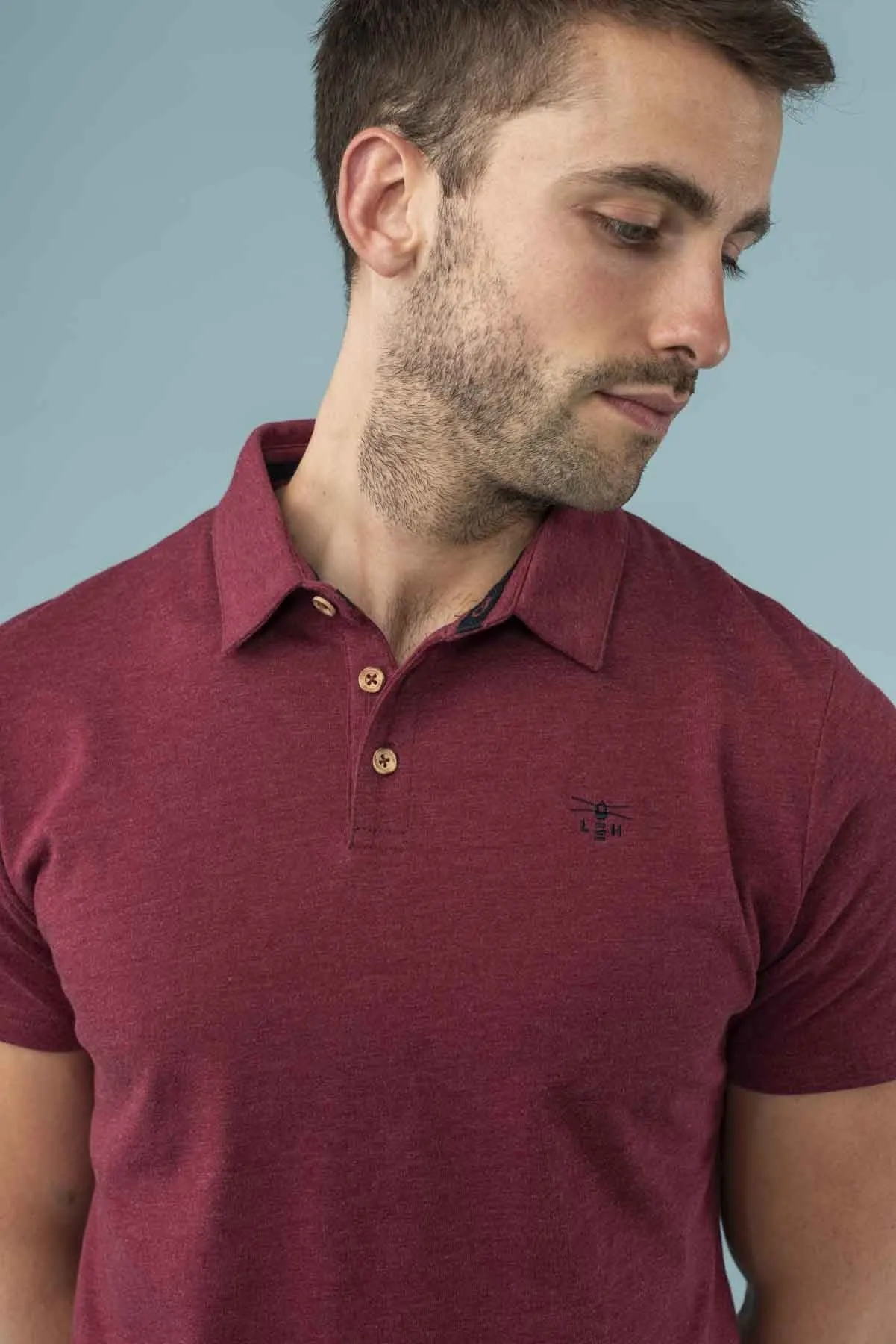 Lighthouse Mens Pier Polo Red