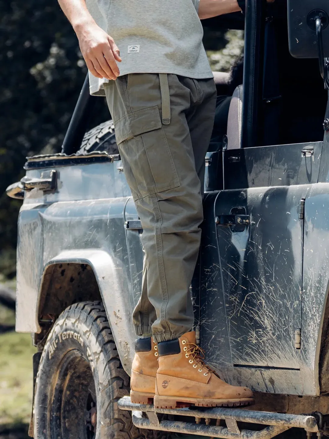 Loose Tapered Cargo Pants Men - 100% Cotton Plus Size Trousers