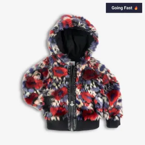 Luna Hoodie Jacket | Winter Floral