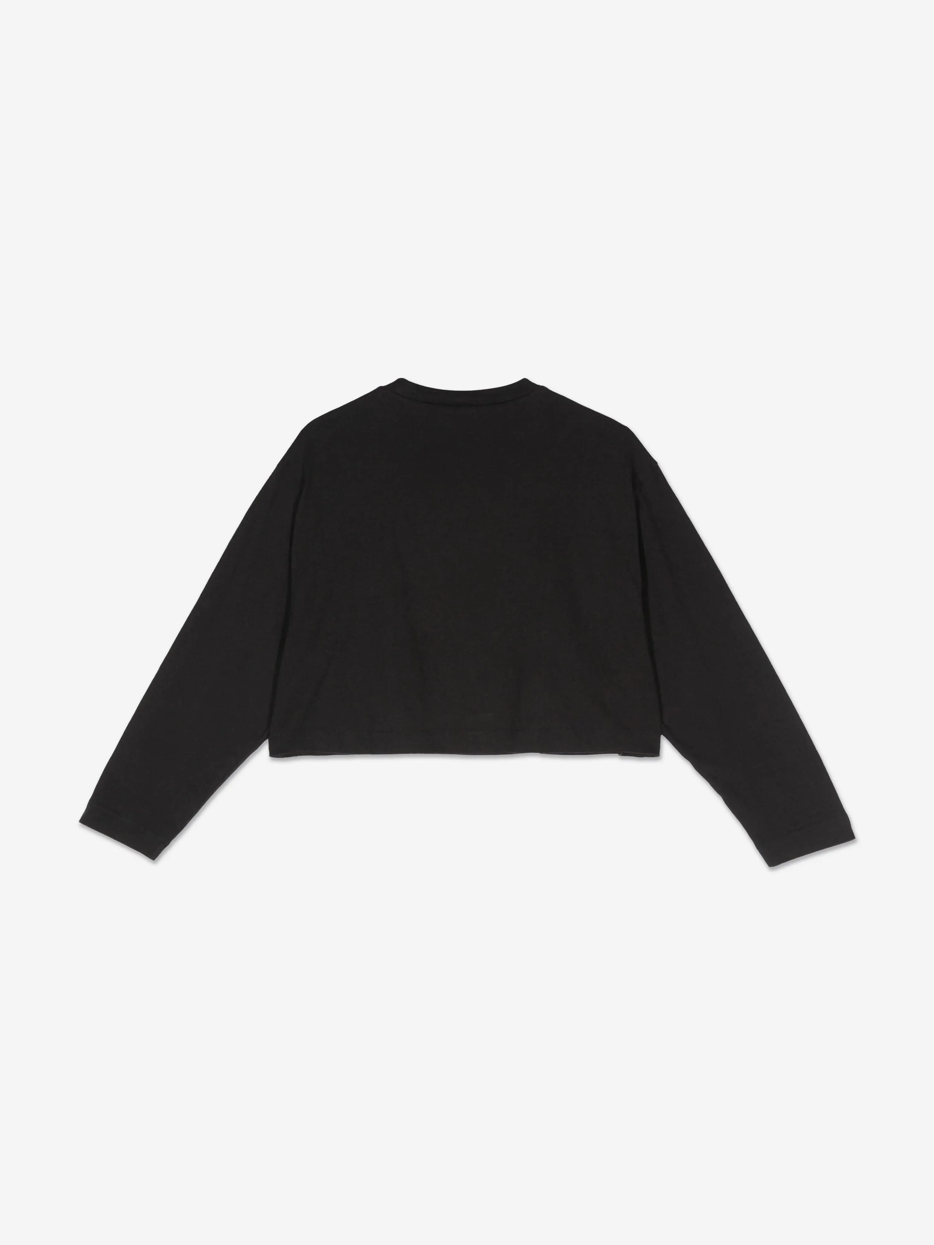 MARNI Girls Long Sleeve Logo T-Shirt in Black