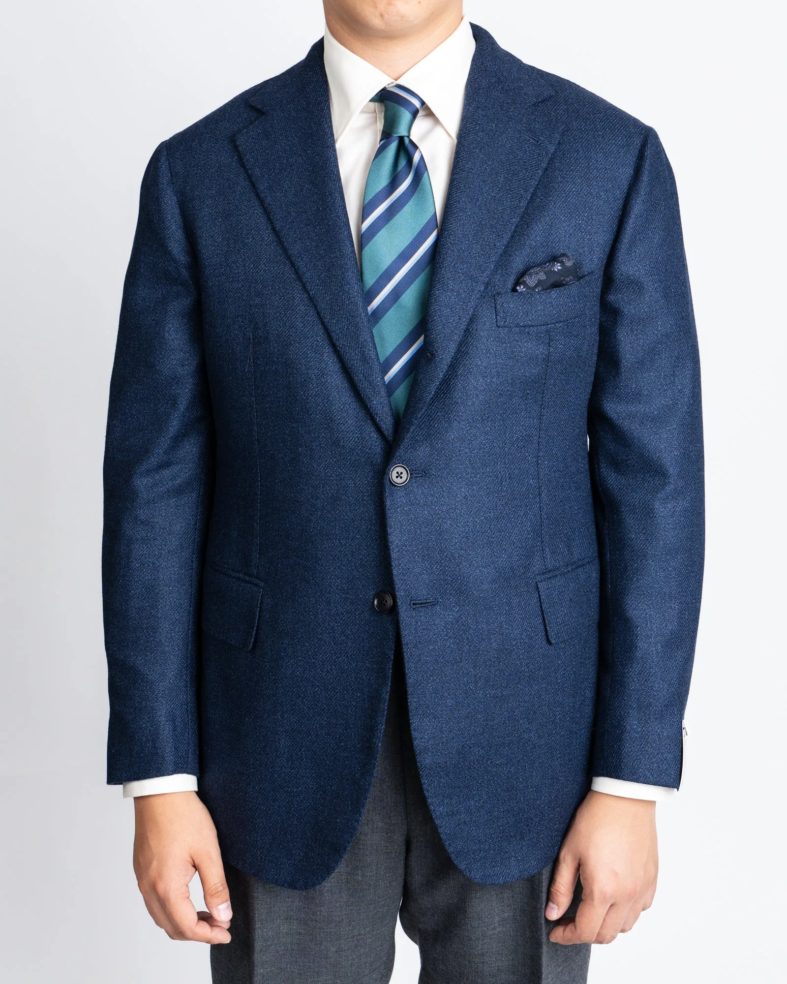 Mauro Blasi LoroPiana Navy Twill Blazer