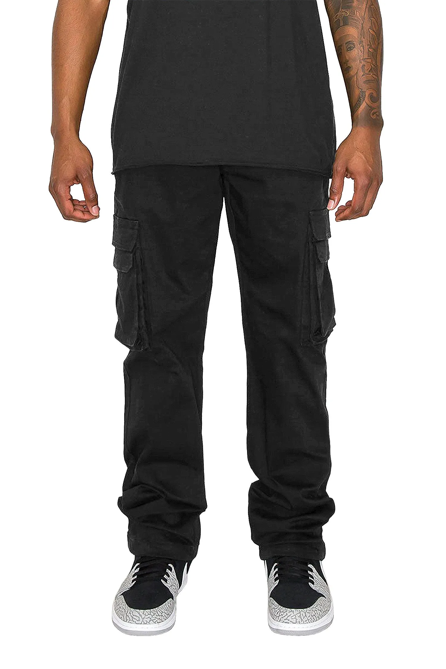 Men's Baggy Relaxed Fit Multiple Pocket Cargo Pants