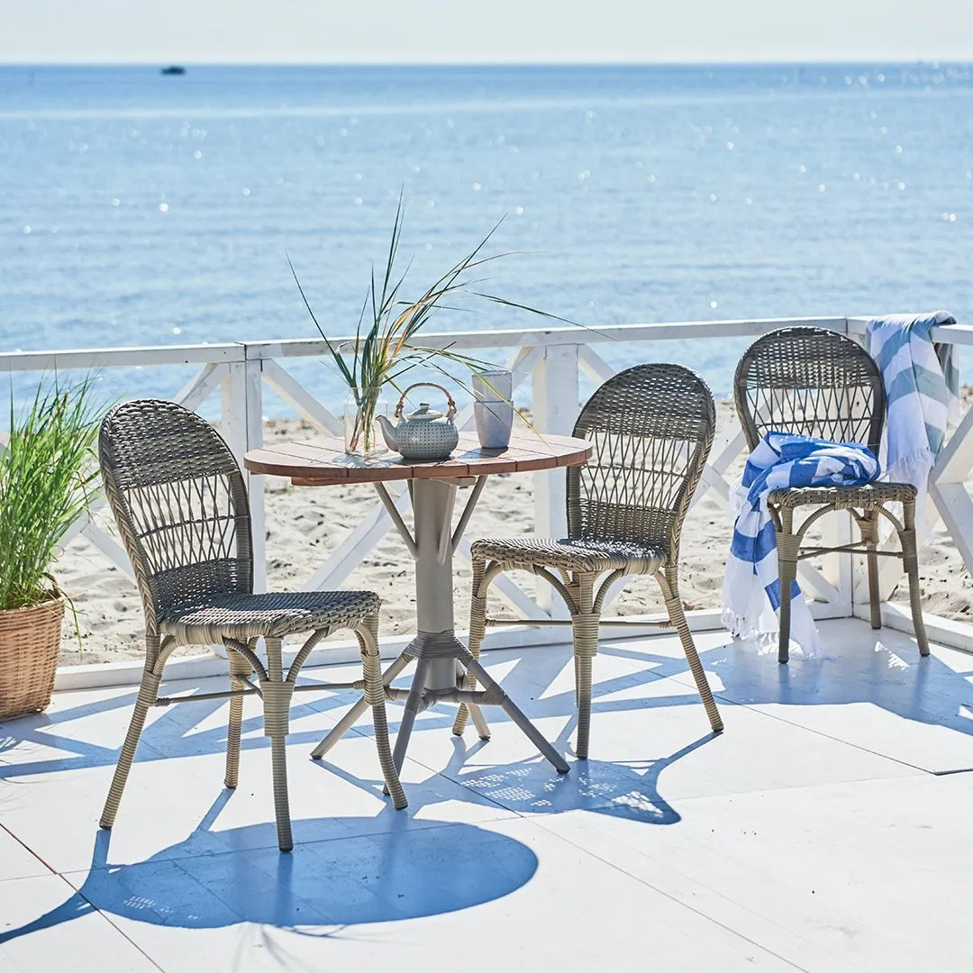 Nicole Round Cafe Table - Teak