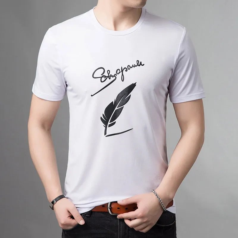 Nsqured "Streetwave" Men's Patterned O-Neck T-Shirt