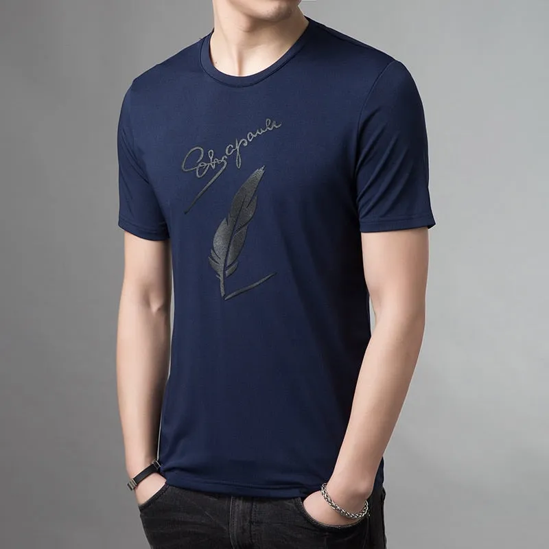 Nsqured "Streetwave" Men's Patterned O-Neck T-Shirt