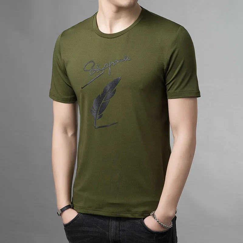 Nsqured "Streetwave" Men's Patterned O-Neck T-Shirt