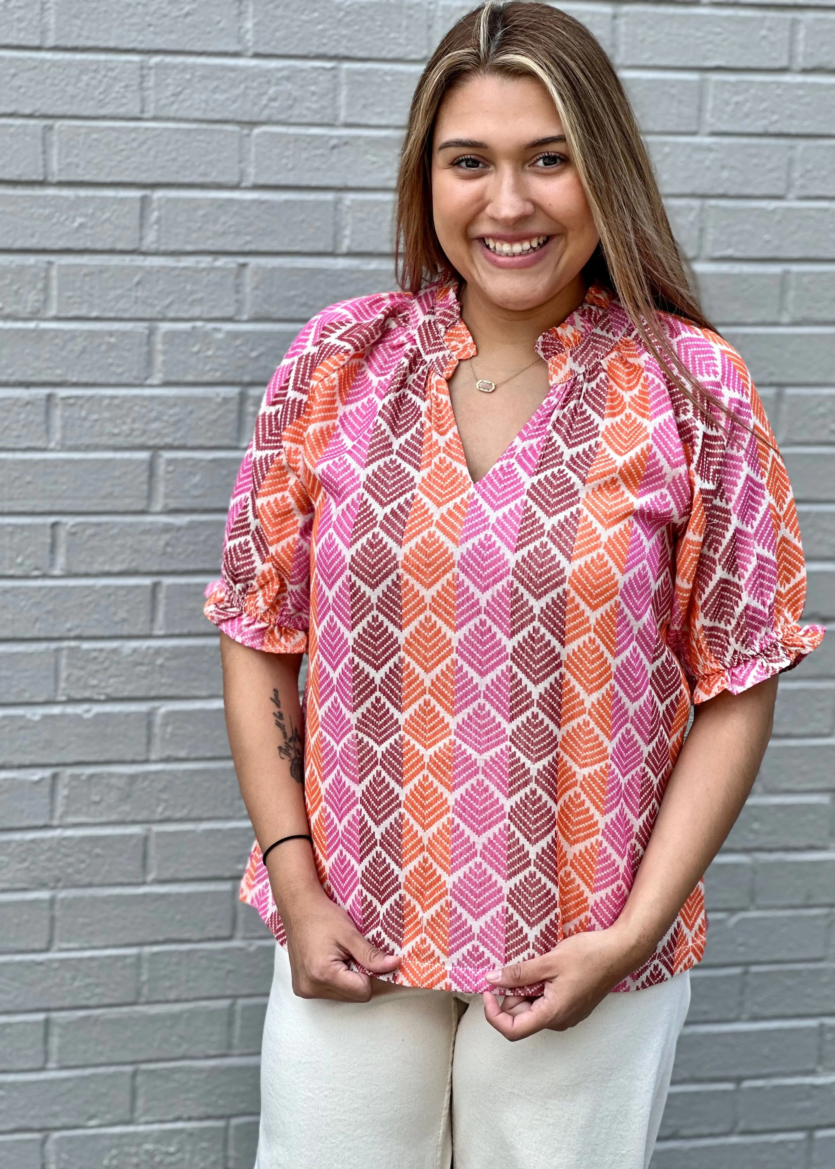 Ombré Pattern Top by Ivy Jane