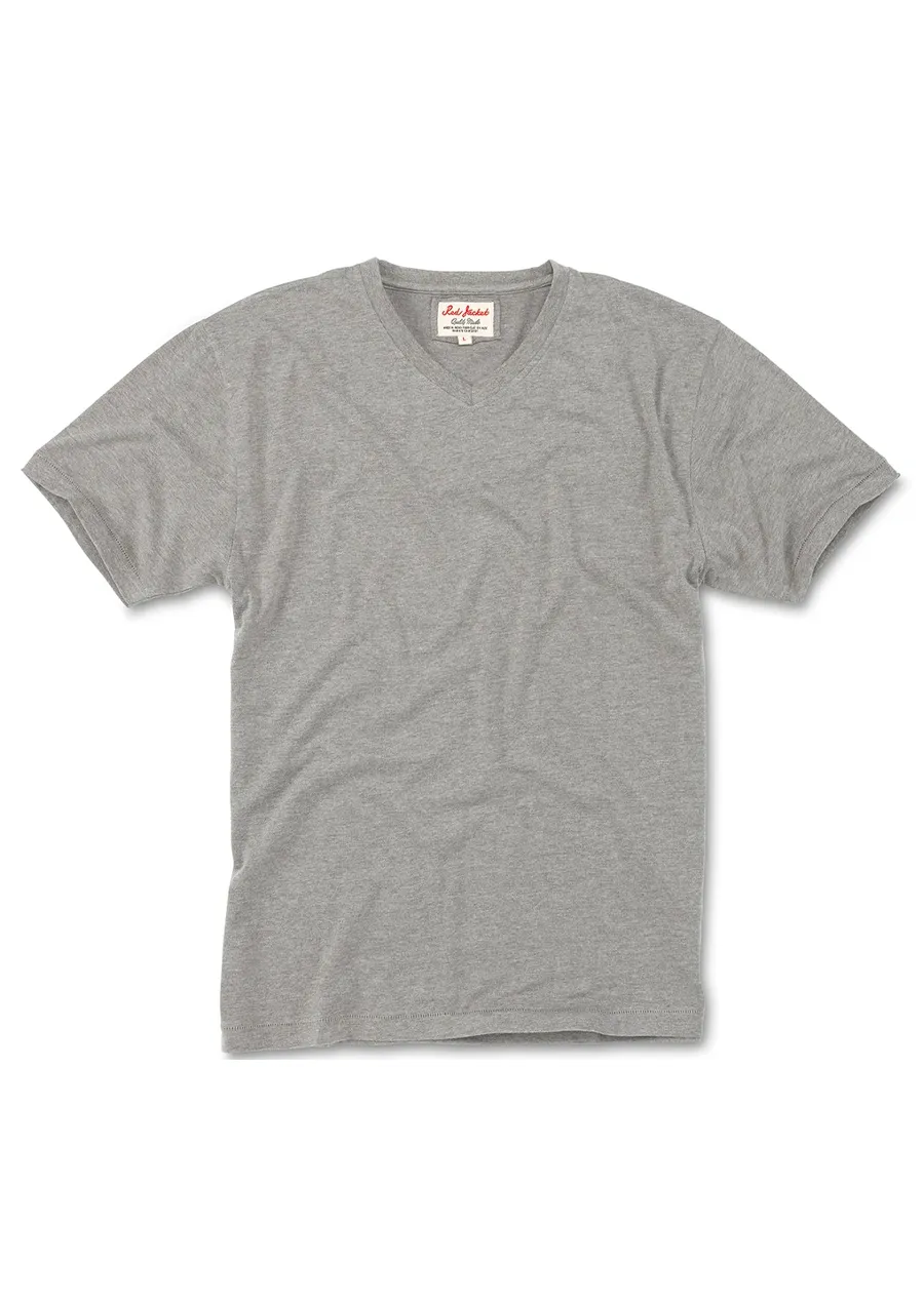 Omega V-Neck Tee (Heather Grey)