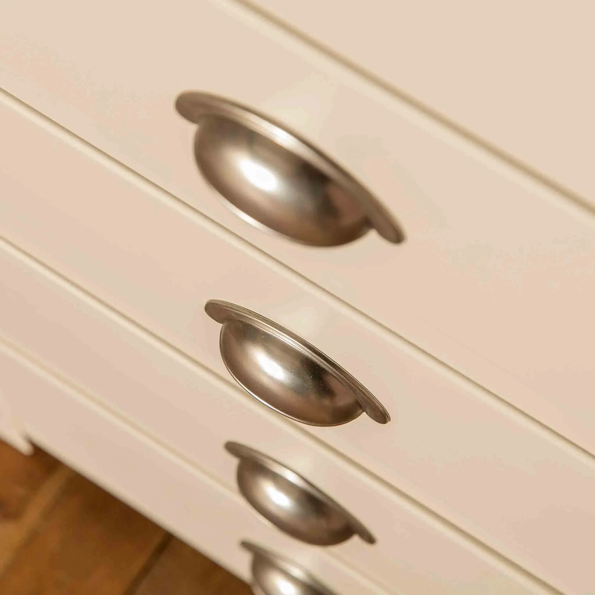 Padstow Cream 5 Drawer Tallboy Chest