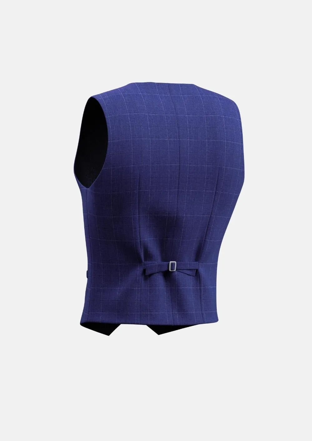 Regal Blue Windowpane Vest