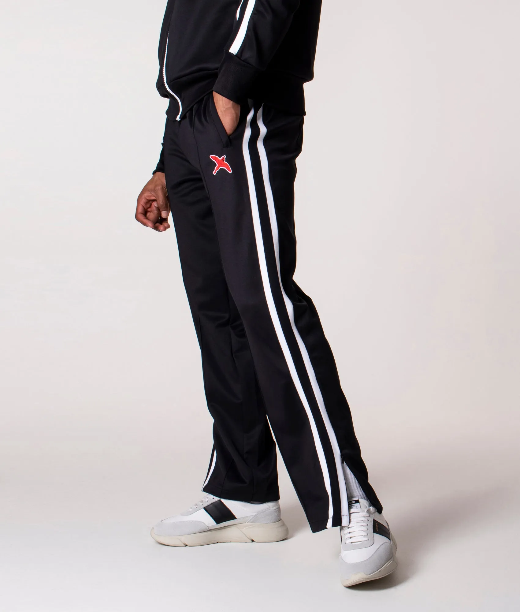 Relaxed Fit Rouge Bee Bird Track Pants