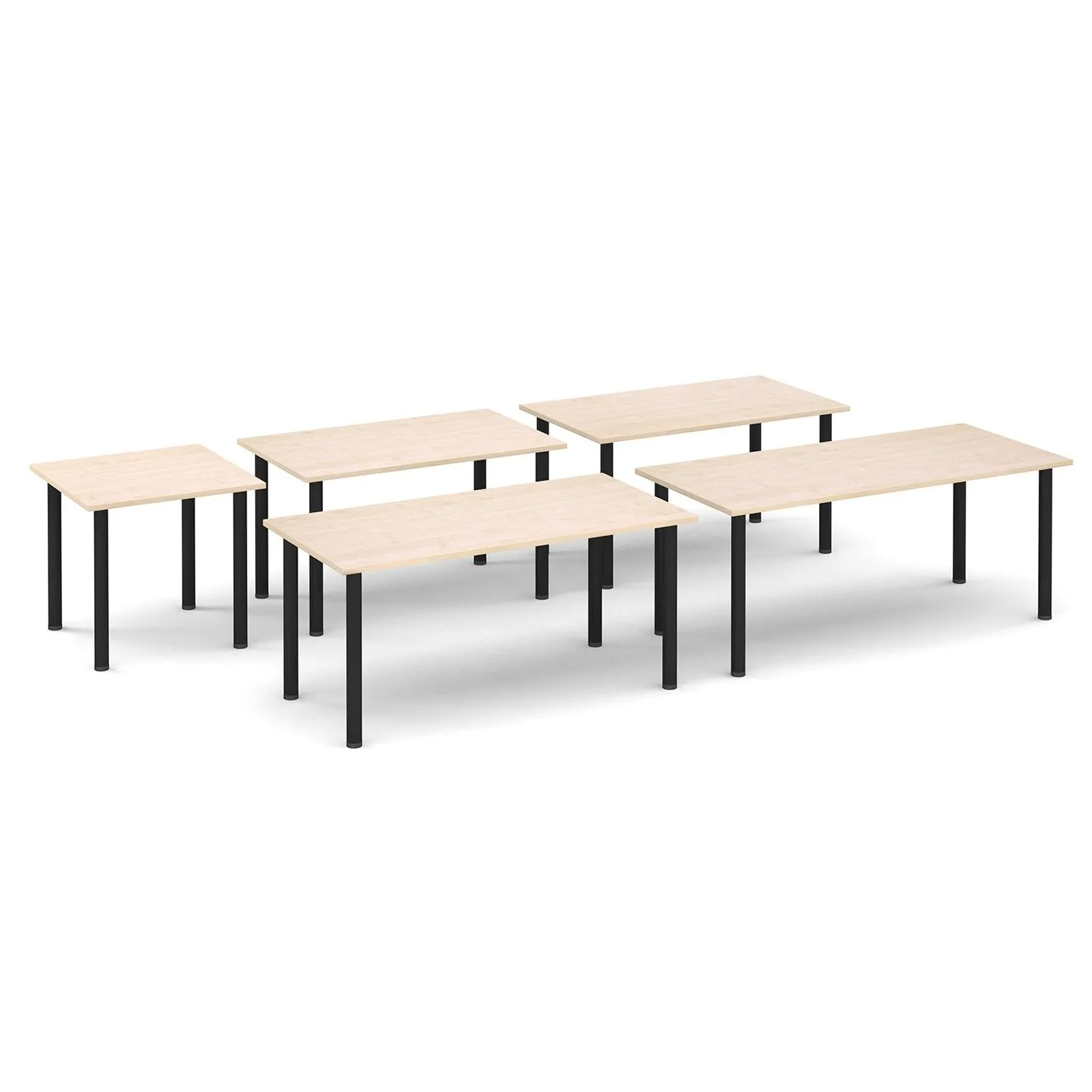 Semi circular leg meeting table