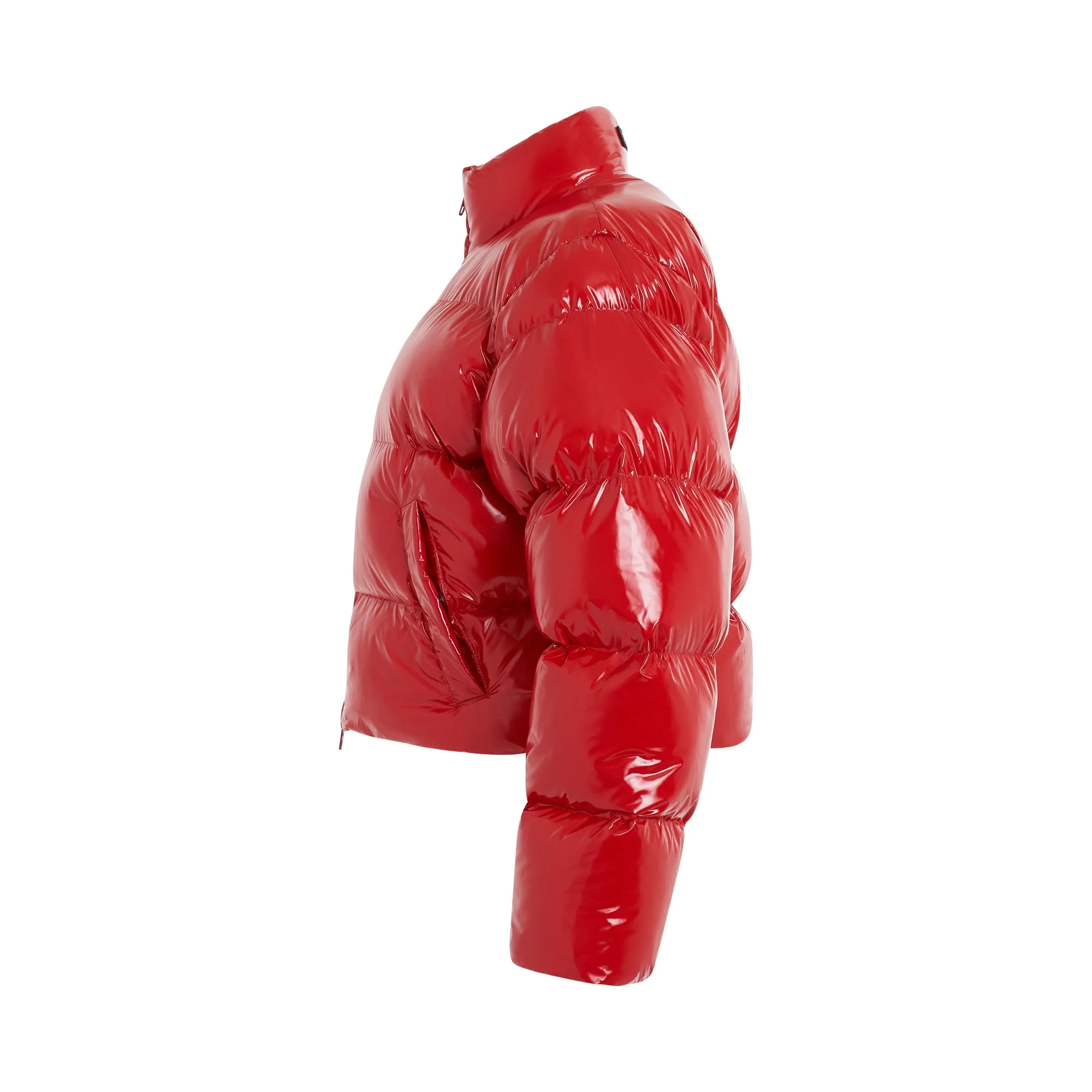 Shrunk Puffer Jacket in Red