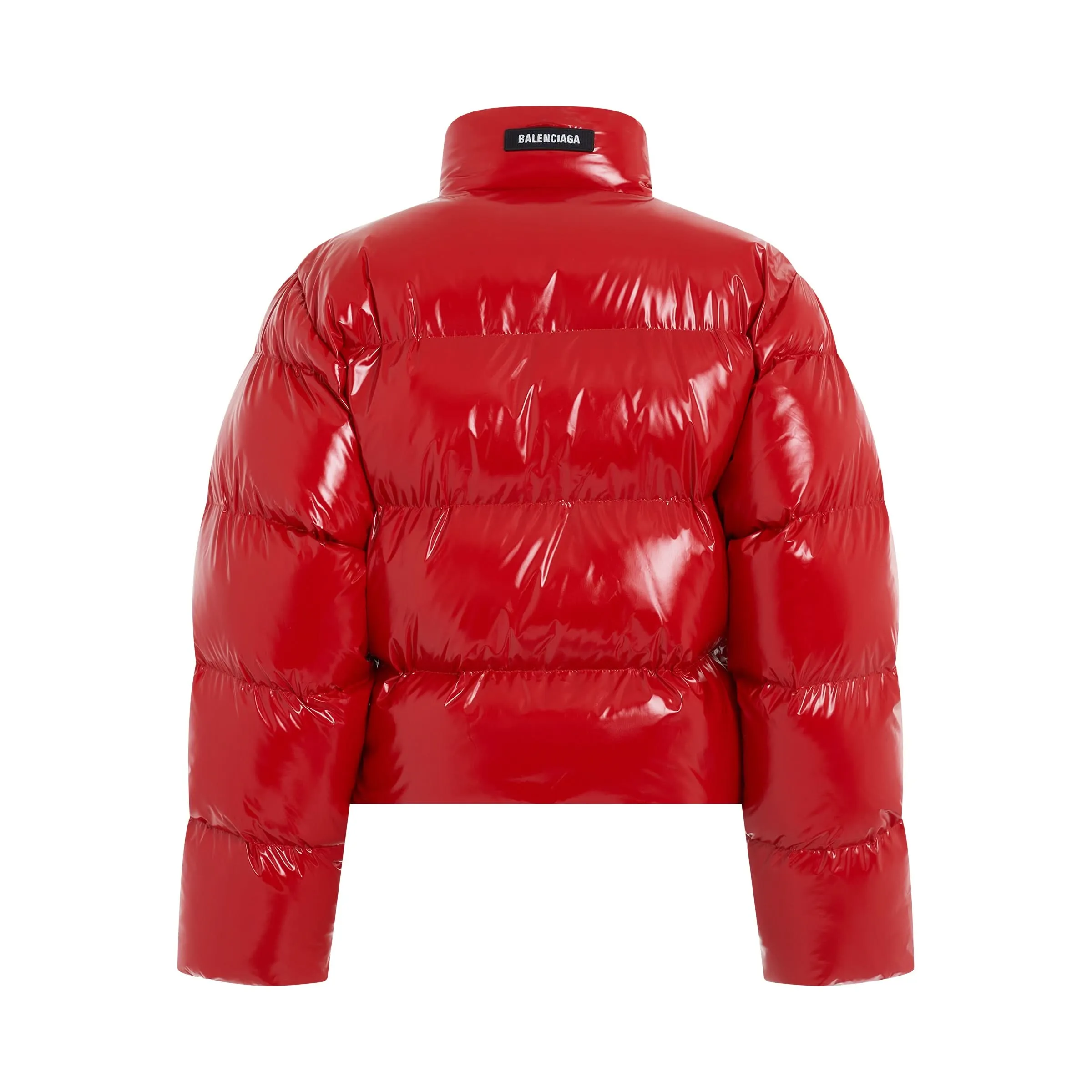 Shrunk Puffer Jacket in Red