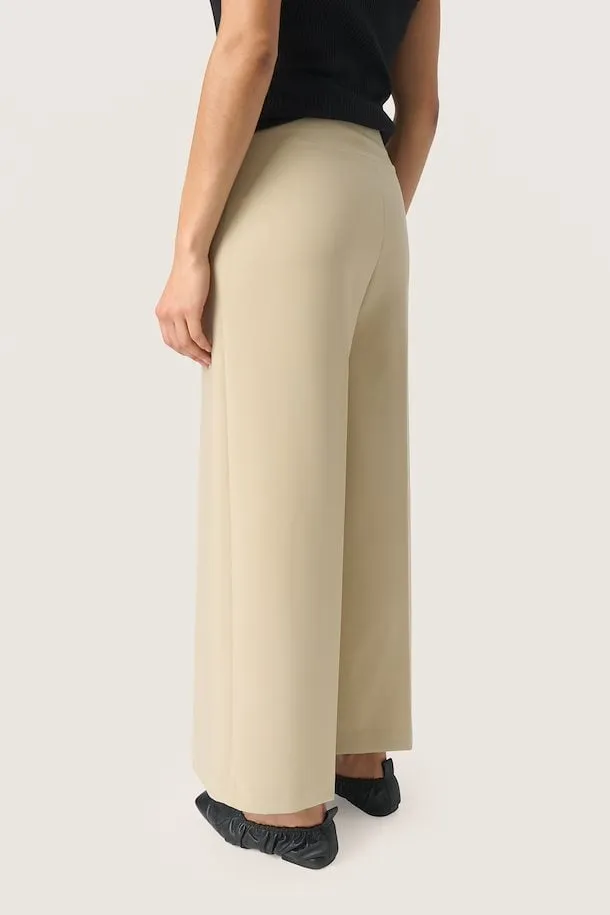 Soaked in Luxury Corinne Wide Cropped Pants in Spray Green